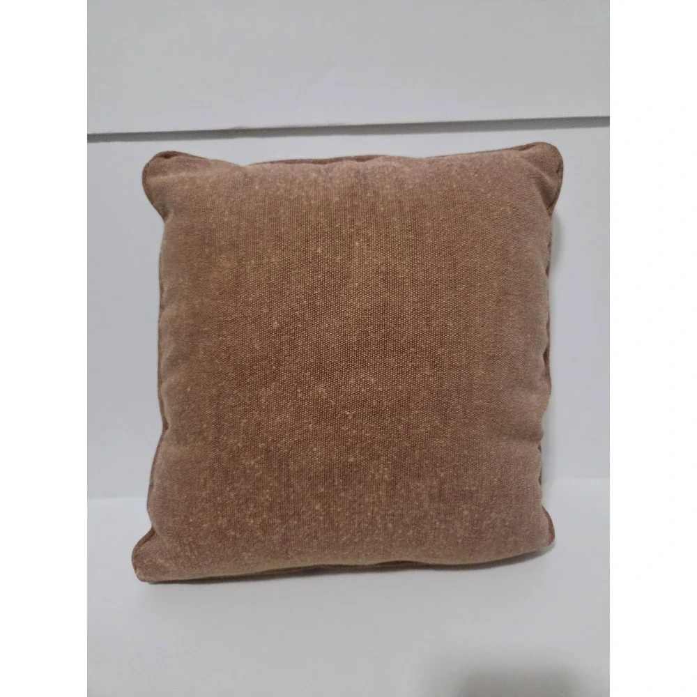 Dakota Woven Tapestry Teddy Bear Family Throw Pillow Vintage Style Brown Square